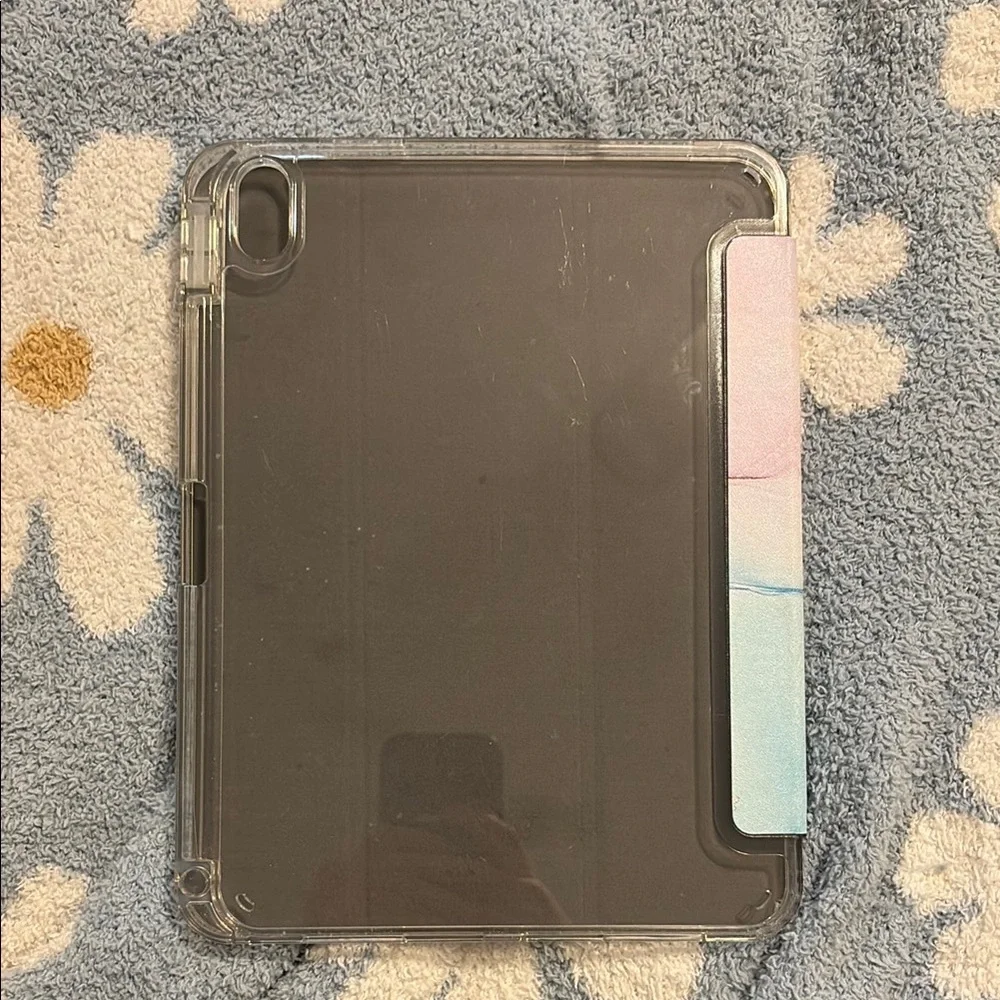 Marble Design Tablet Case - Blue and Pink